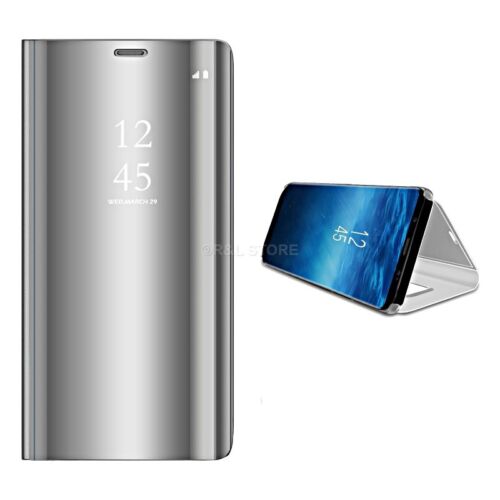 Cubierta para Samsung Galaxy Note 10 Plus A70 Espejo CLEAR VIEW Abatible estilo Billetera Estuche de PC
