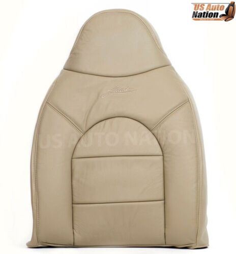 1999 2000 Ford F250 F350 Top Replacement Lean Back Leather Seat Cover in Tan