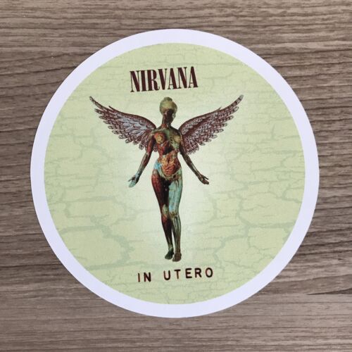Free Shipping Nirvana Nevermind In Utero Album Covers Vinyl Sticker Set