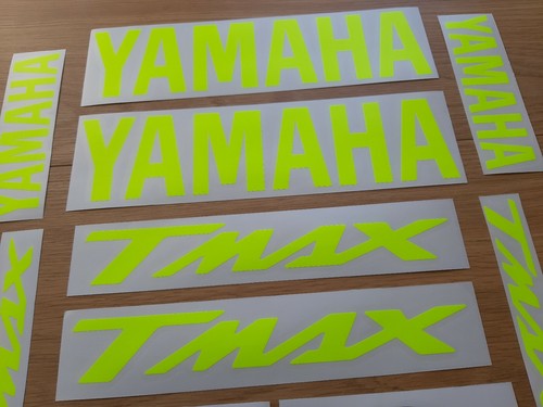 YAHAMAHA TMAX KIT 18 STICKER DECAL AUFKLEBER FLUORESCENT YELLOW T MAX MOTO