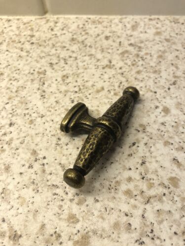 Vintage traditional t knob handle brass bronze pewter kitchen 27 available 