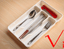 green white kitchen plastic cutlery storage holder//kids pen work storage box