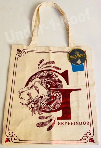 Brand New PRIMARK HARRY POTTER HOUSE TEAM INITIAL CANVAS TOTE SHOPPING BAG