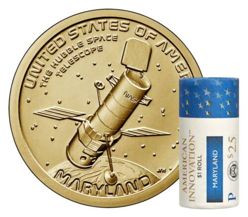 2020 P American Innovation $1 Dollar Coin Roll Mint Uncirculated Maryland