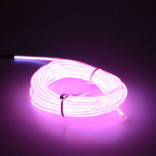 Flexible Neon LED Light Glow EL Wire String Strip Rope Tube Car Wedding Party