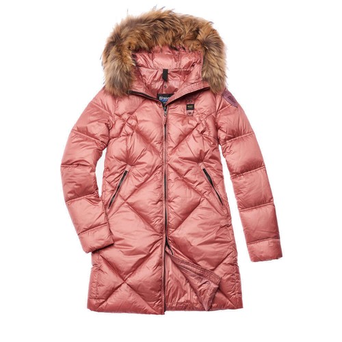 Blauer USA Damen Lange Daunenjacke CUNNINGHAM 3004 Rose parka Steppjacke Mantel