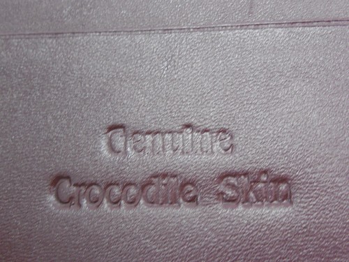 Genuine Alligator Wallets Crocodile Belly Skin Leather Bifold Men/'s Brown Purses