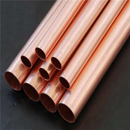 New T2 Copper Round Tube Pipe Rod Long 200 300 400 500mm Dia 4 8 10 20 25 30mm