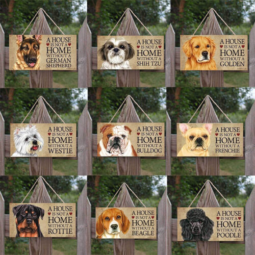 Bar Funny Dog Wooden Plaques Pet Wall Hanging Plaques Home Signs Notice Decor aa 