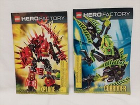 Lego Bionicle 7147 XPLODE & 7156 CORRODER Hero Factory Villians