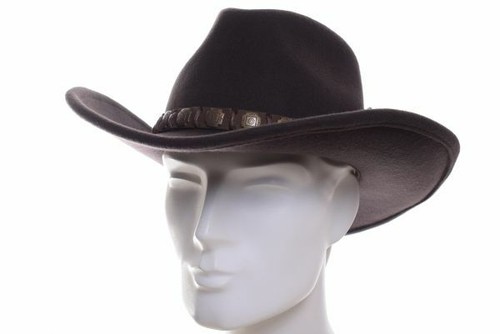 STETSON Western woolfelt Marron Foncé Chapeau cow-boy Asahi Guard RODEO Chapeaux