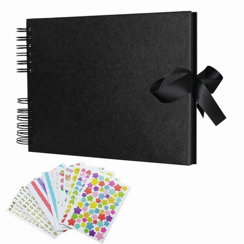 foto libro de chatarra hecho a mano Bemece Álbum De Fotos Scrapbook con 80 páginas 12x8 pulgadas