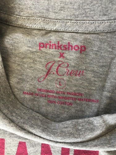 Mult Prinkshop x J Crew Women/'s /"Jane of All Trades/" T Shirt Gray Sizes