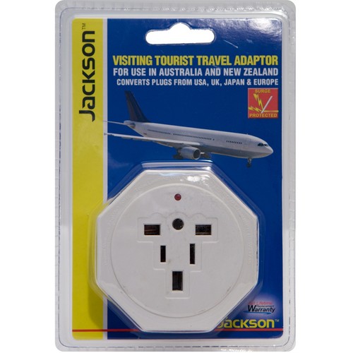 Jackson INTERNATIONAL TRAVEL ADAPTOR Inbound Australia fr USA UK JAPAN EUROPE