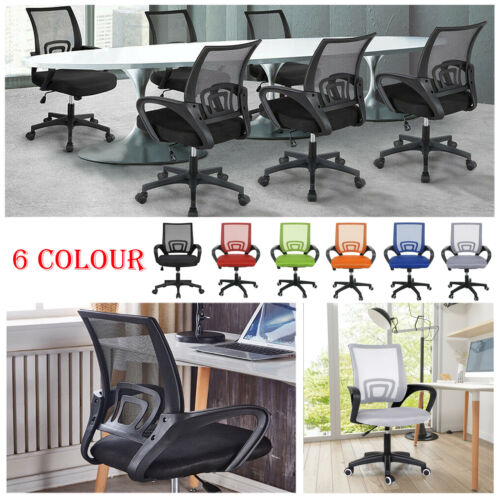 Adjustable Mesh Office Chair Executive Swivel Computer Desk Chair Fabric Seat