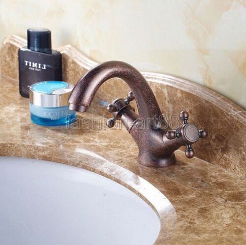 Antique Copper Bathroom Sink Faucet Laundry Sink Faucet Basin Tap fnn007 