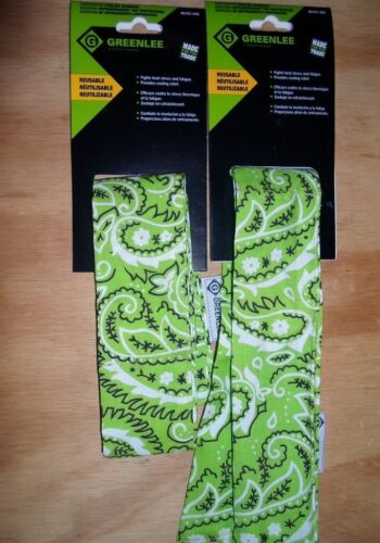 Greenlee 06762-04G Evaporative Cooling Bandana Lot of 2 New on Package 