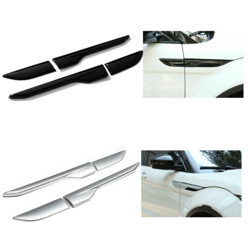 Side Fender Air wing Vent Cover Trim Gloss Black Fit Range Rover EVOQUE 2012-18