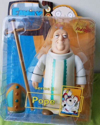 SERIES 3 THE FAMILY GUY THE POPE ACTION FIGURE MIB MEZCO