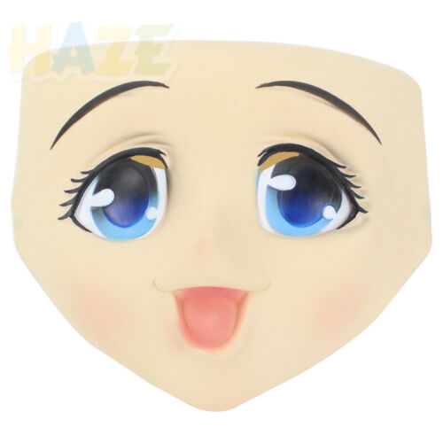 Cartoon Anime Filles Cosplay Masque gros yeux visage complet Déguisements Masque Nouveau