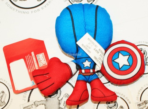 MARVEL SUPER HERO ADVENTURES PLAYSKOOL 6.75/" PLUSH TOY FIGURE CAPTAIN AMERICA