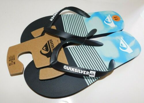 Quiksilver Java Smoked Wave Flip Flops Sandals Size 11 Brand New 