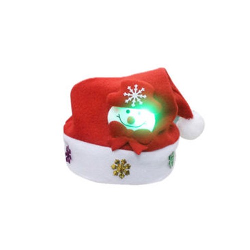 5E07 New Adult Tinsel Christmas Red Hat Fancy Dress Accessory Xmas Party Unisex