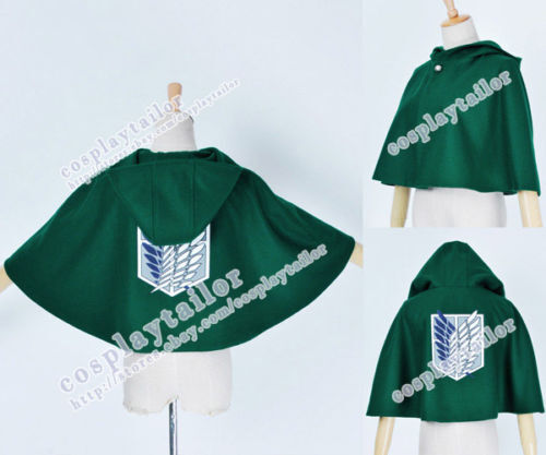 Attack On Titan Cosplay Scouting Legion Wool Cloak Costume High Quality Anime