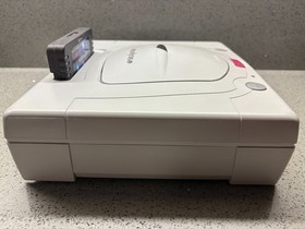 BOXED & LOADED SEGA SATURN SAROO NIGHTS CONSOLE W/ CONTROLLER POWER & AV CABLES