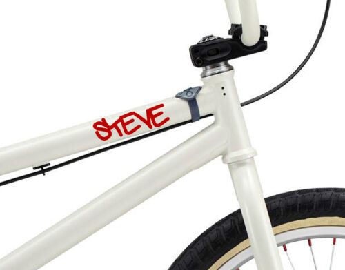 Details about   3 x PERSONALISED BIKE NAME STICKERS BMX FRAME CHILDRENS KIDS SCOOTER DECALS 