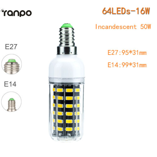 E27 E14 LED Corn Bulbs 5733 SMD 9W 12W 18W 25W 30W Lighting Light Lamp 220V RLM 