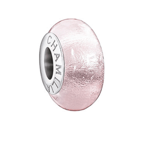 Chamilia Metallic Collection Murano Glass Bead Blush In 925 SS,2115-0019