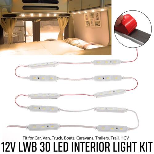 Car Light Interior Kit 12 V volt White 30 LED LWB Van Sprinter Ducato Transit
