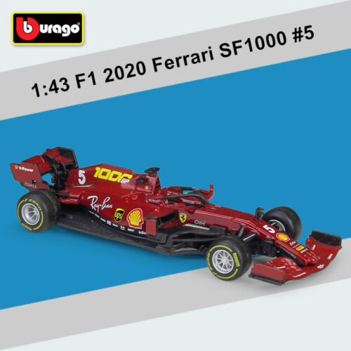 Details about  / Bburago 1:43 F1 2020 Ferrari SF1000 #5 Sebastian Vettel Diecast Car Model