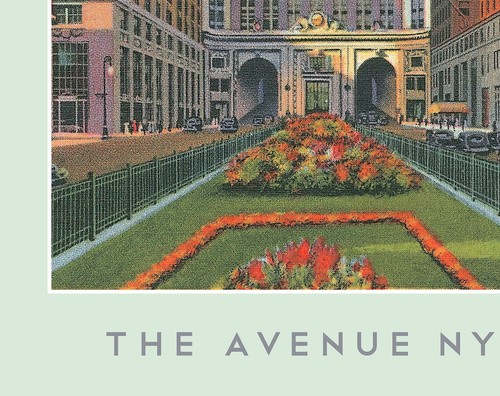 New York PARK AVENUE Skyline /"The Avenue NYC/" Framed Poster 13.5x19.5/"