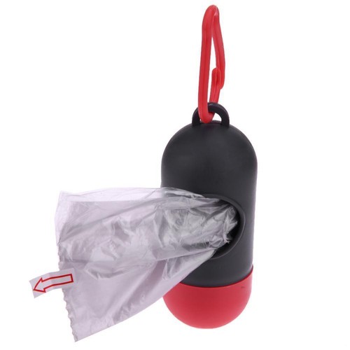 Pet Dog Dispenser Garbage Case Carrier Holder With Poop Bags Set Waste Bag