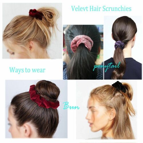 20Pack Hair Scrunchies Velvet Elastic Hair Bands Scrunchy Hair Ties Ropes Gift
