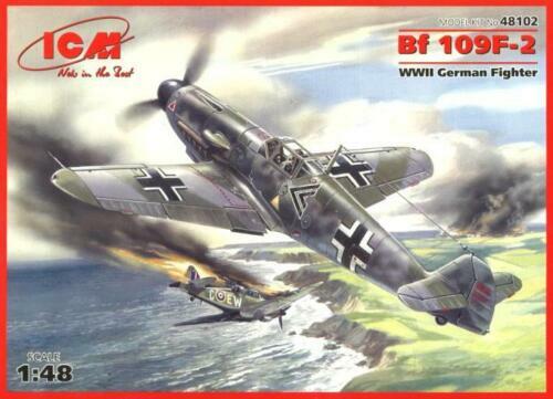 ICM 48102 WWII German Fighter Messerschmitt Bf 109F-2 1//48