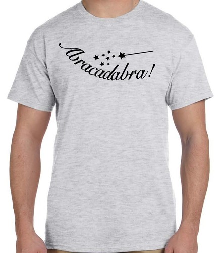 Abracadabra Magic Word Wand Star Bible Incanatation Custom Tee T Shirt T-Shirt