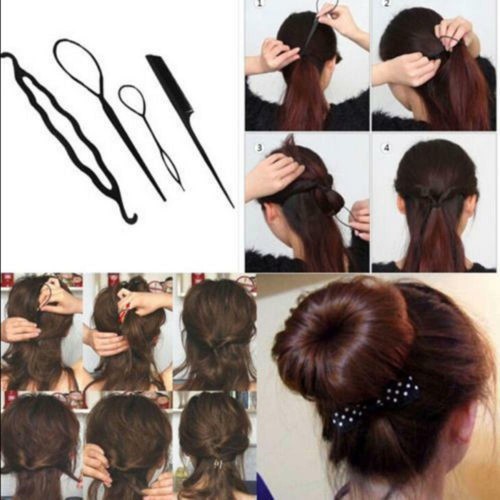 Beauty Accessories Hair Twist Styling Tools Braid Clip Bun Maker Donut Stick