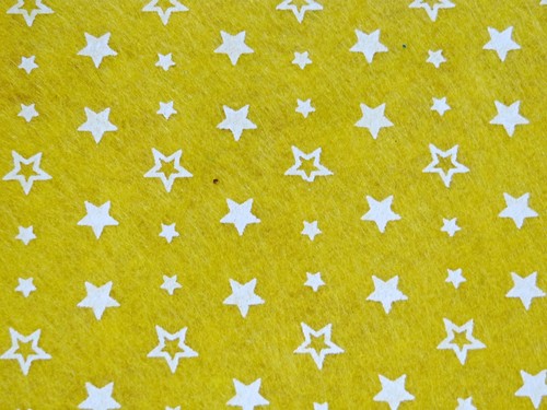 Fieltro Acrílico Con Estampado De Estrellas Hoja 30cm X 30cm Para Artesanía Y Coser