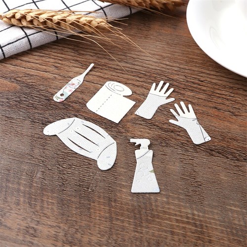 Bathroom Metal Cutting Dies Stencil Scrapbooking Embossing Card Craft Album