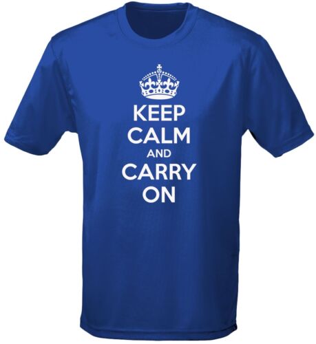 Keep Calm And Carry On Mens T-Shirt 10 Colours by swagwear S-3XL 