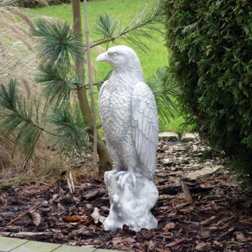Massive Steinfigur großer Stein Adler Steinadler Vogel aus Steinguss frostfest