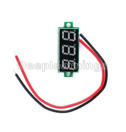 Red/Blue/Yellow/Green 0.28" DC Digital Panel Voltmeter Panel Mount LED Voltage 