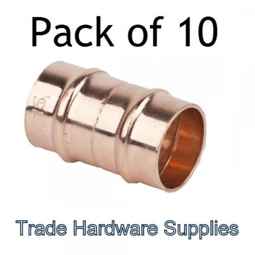 15mm Solder Ring Yorkshire Fittings Copper Straight Coupling Stop End Elbow Tee 