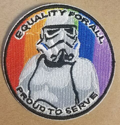 Star Wars Stormtrooper Equality For All  Proud To Serve  Patch  3 1/2  inches 