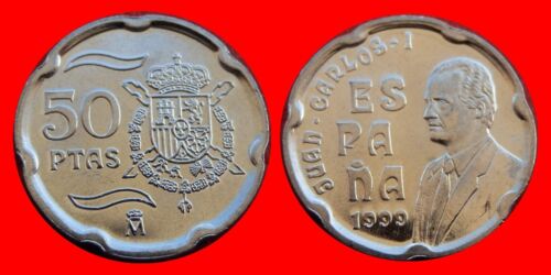 50 PESETAS JUAN CARLOS I 1999 UNCIRCULATED US SPAIN
