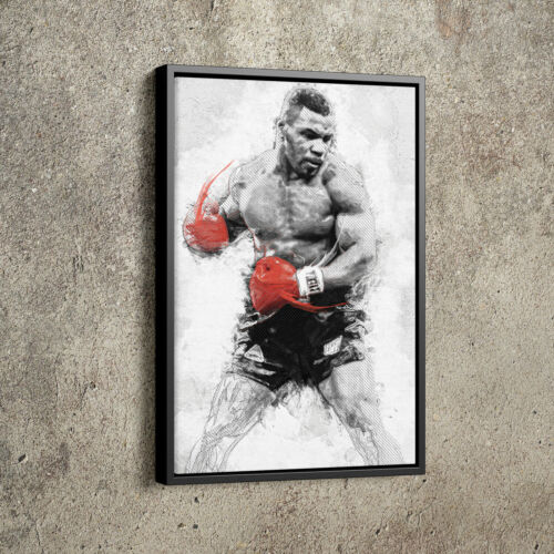 Mike Tyson Poster Boxing Painting Hand Made Posters Print Wall Art Man 