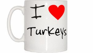 I LOVE COEUR dindes Mug